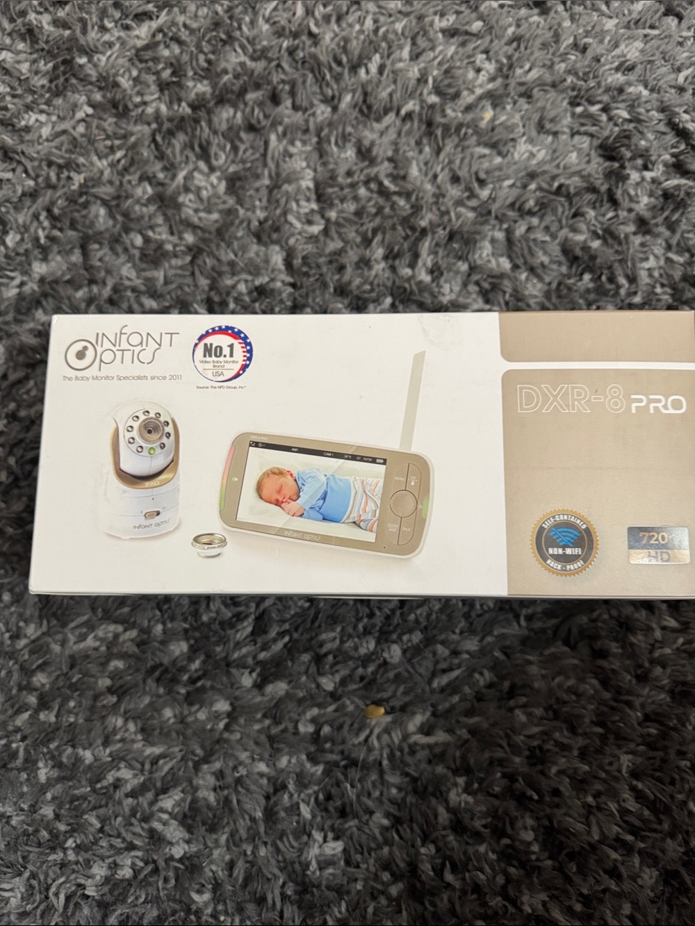 Infant Optics DXR-8 Pro Baby Monitor - White and Tan
